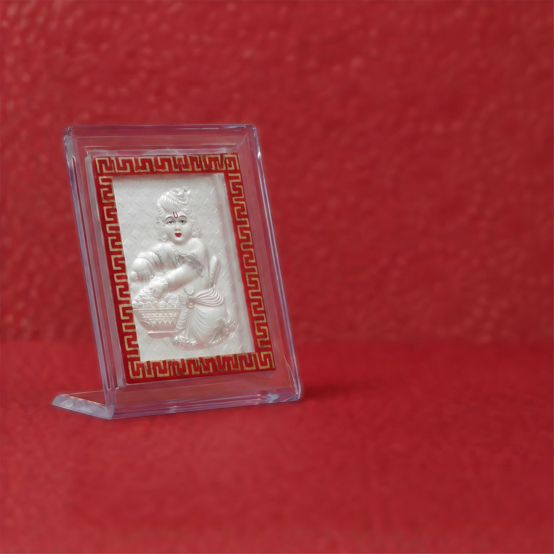 Divya Bal Krishna 999 Silver Blessing Frame - Image 5