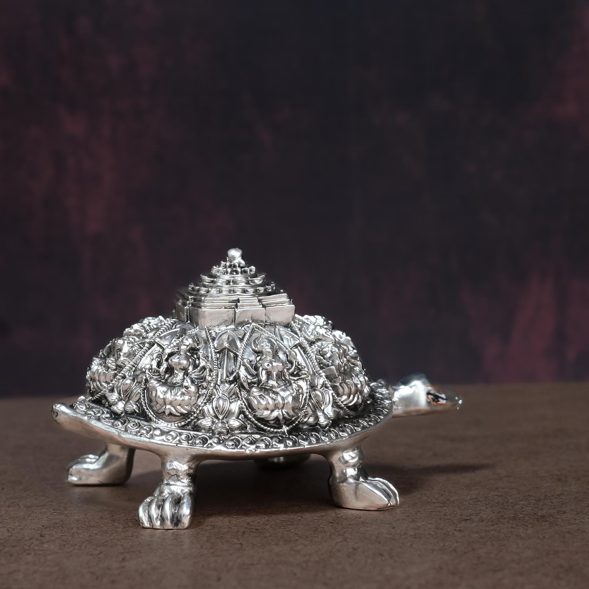 999 Silver Divya Vastu Tortoise Figurine - Image 5