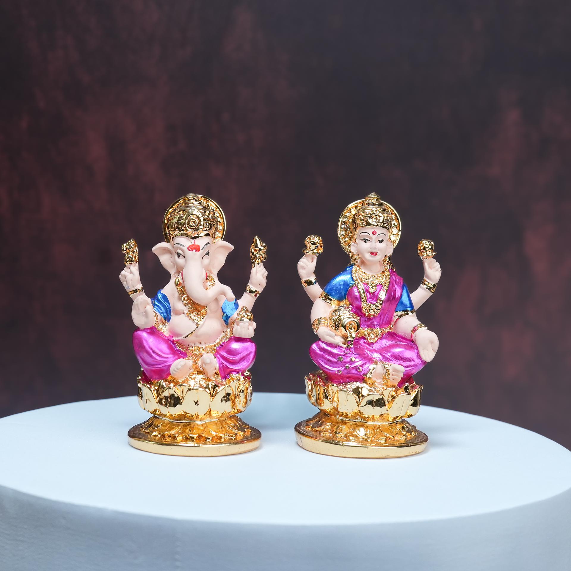 Divya Lakshmi Ganesh Idol Set