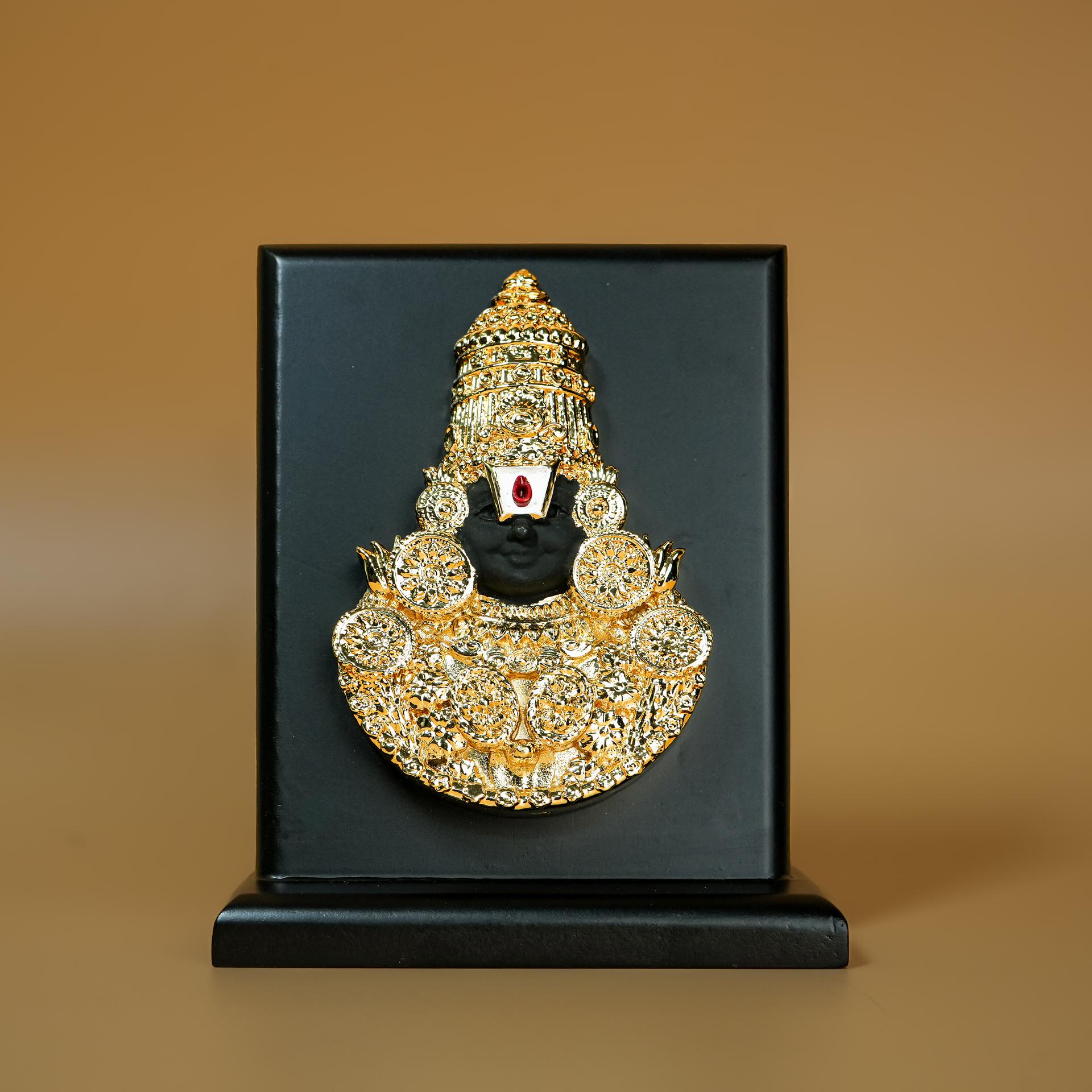 Divya Tirupati Balaji 24k Gold Plated Blessing Frame