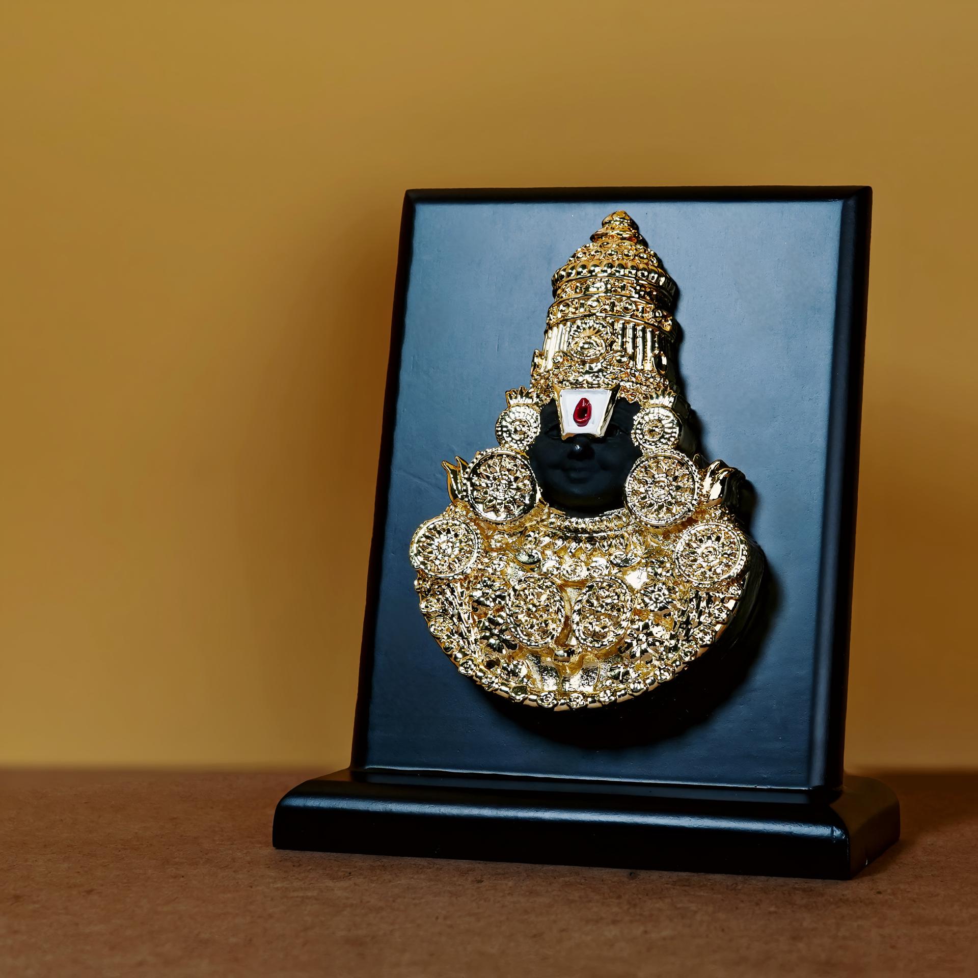 Divya Tirupati Balaji 24k Gold Plated Blessing Frame - Image 4