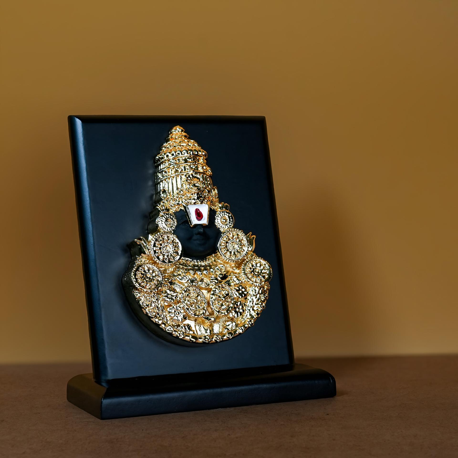 Divya Tirupati Balaji 24k Gold Plated Blessing Frame - Image 7