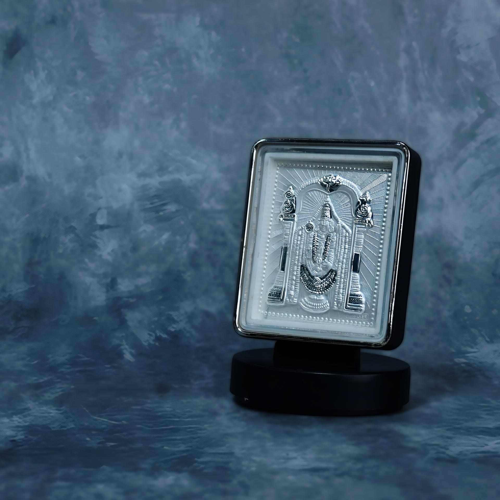 Divya Lord Balaji 999 Silver Plated Blessing Frame - Image 5