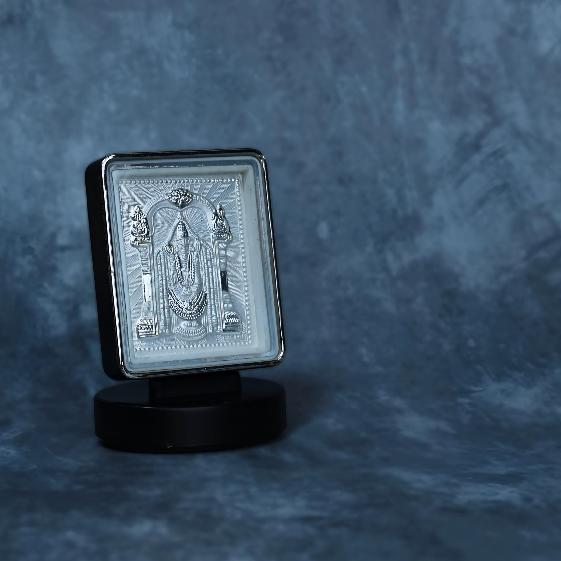 Divya Lord Balaji 999 Silver Plated Blessing Frame - Image 8