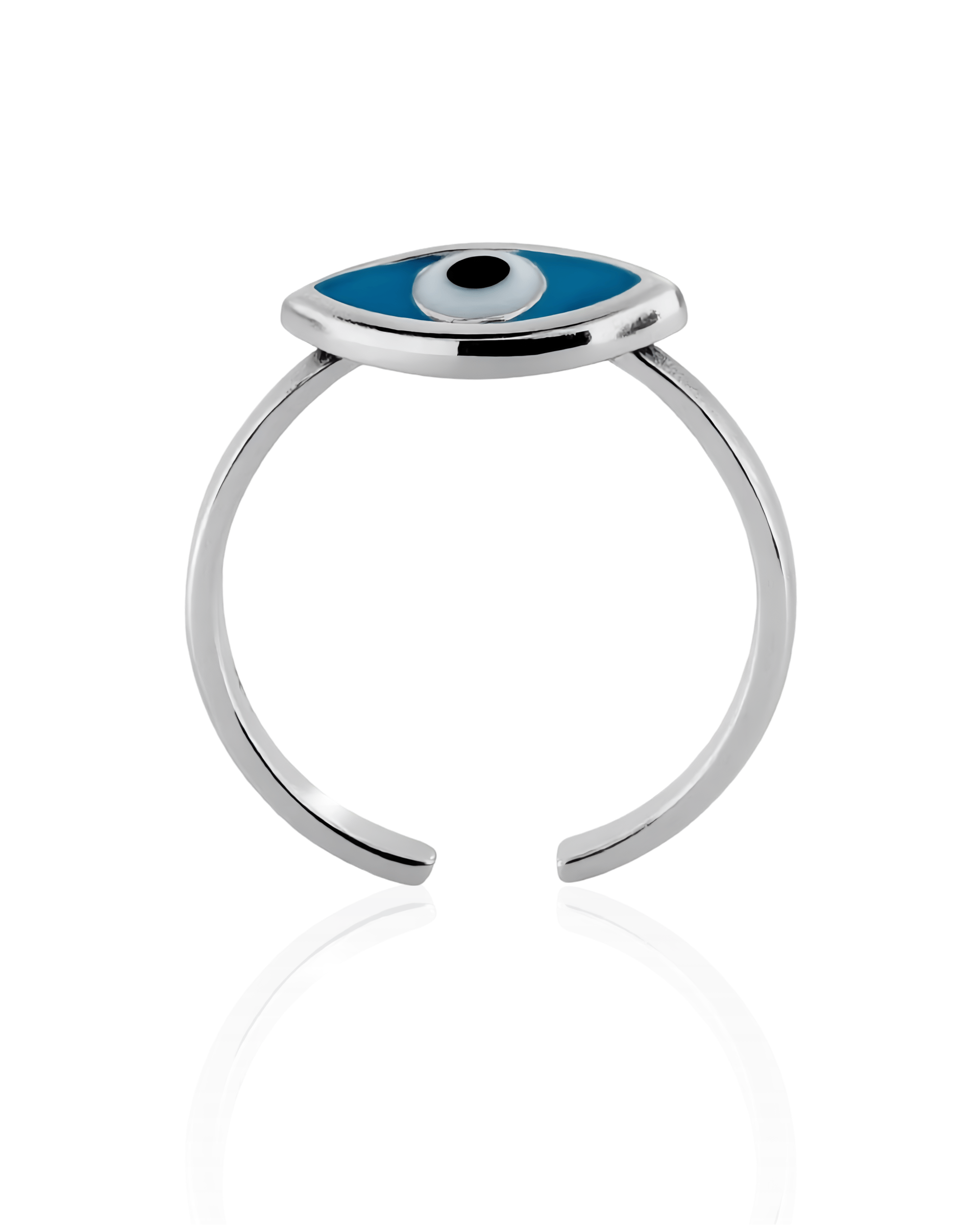 925 Sterling Silver Evil Eye Toe Ring For Women (in Pairs)