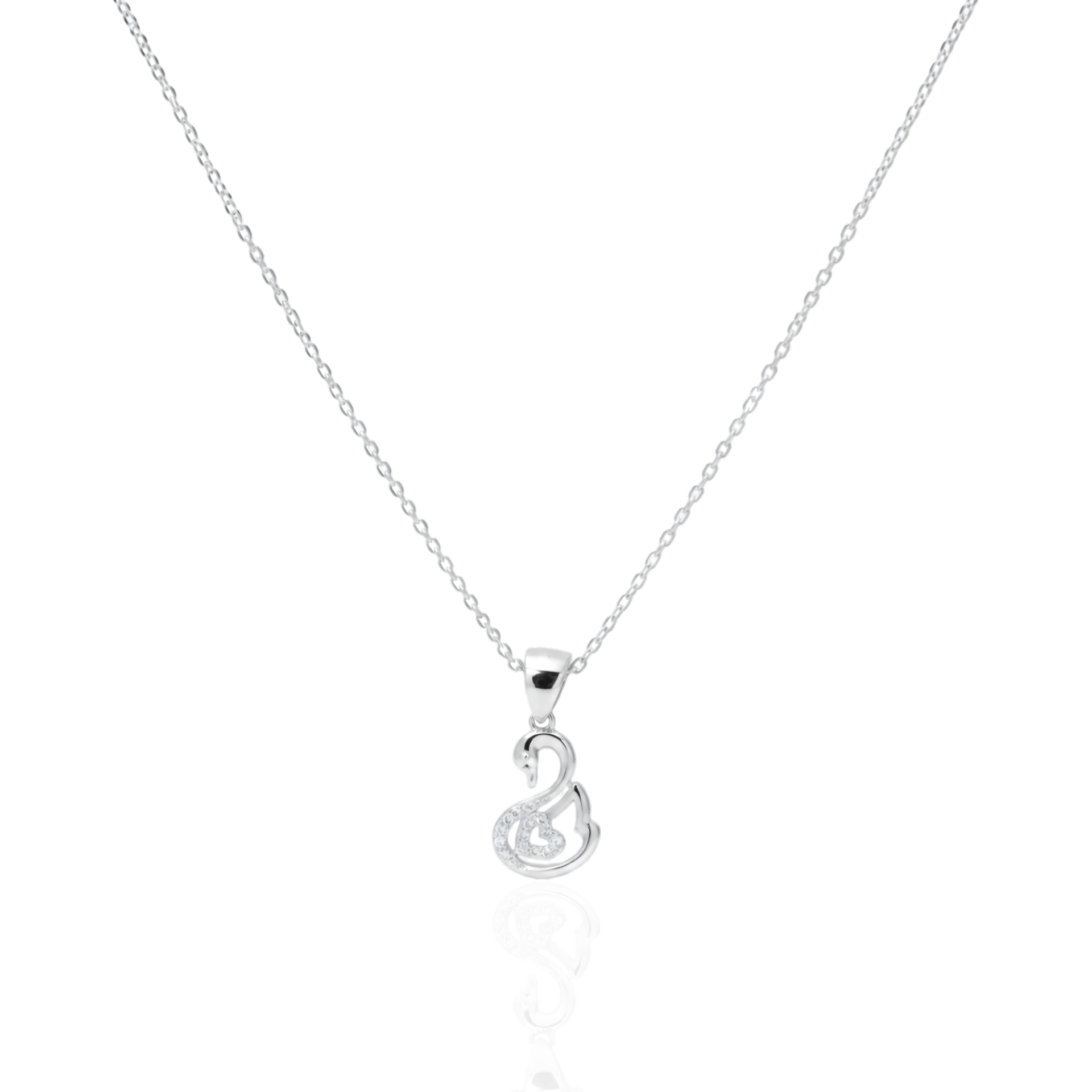 925 Sterling Silver Swan Grace Pendant Set - Image 5