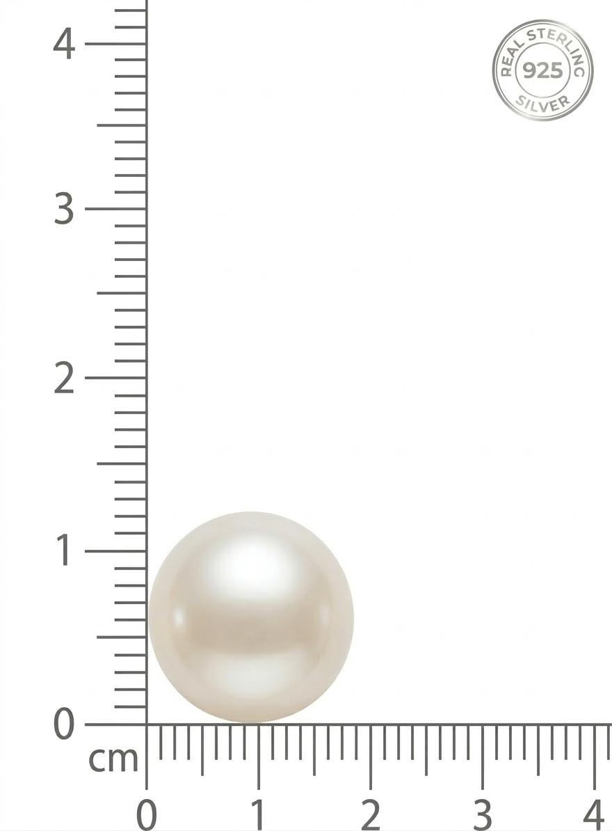 Luna Pearl Rose Gold Necklace With Chain With 925 Sterling Silver - Image 5