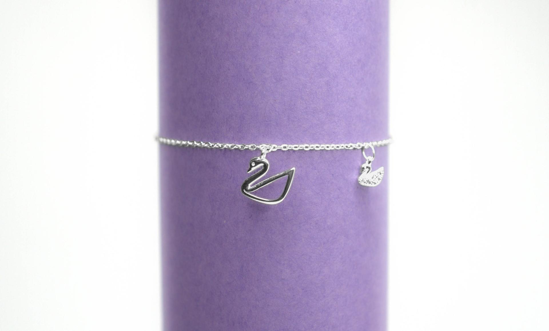 925 Sterling Silver Duck Charm Bracelet - Image 3