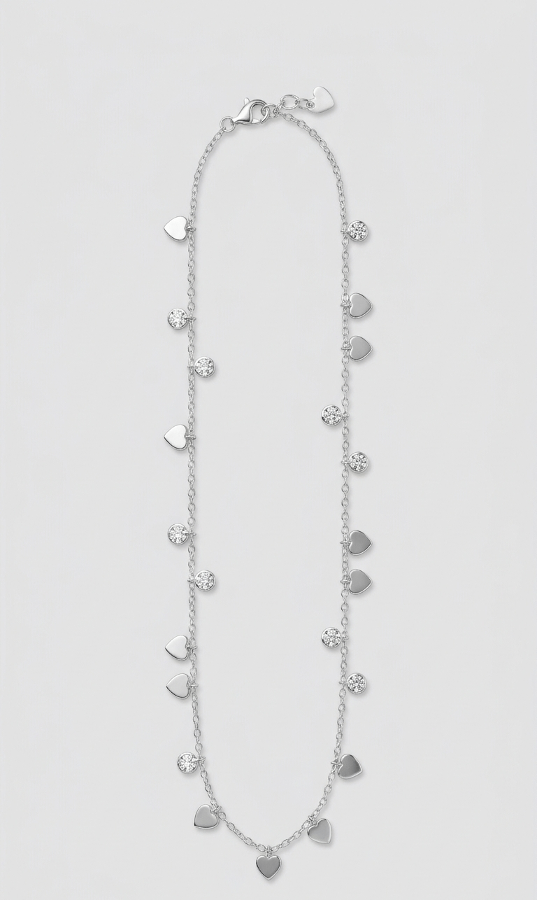 925 Sterling Silver Leaf Charm Jewellery Anklet - Image 4