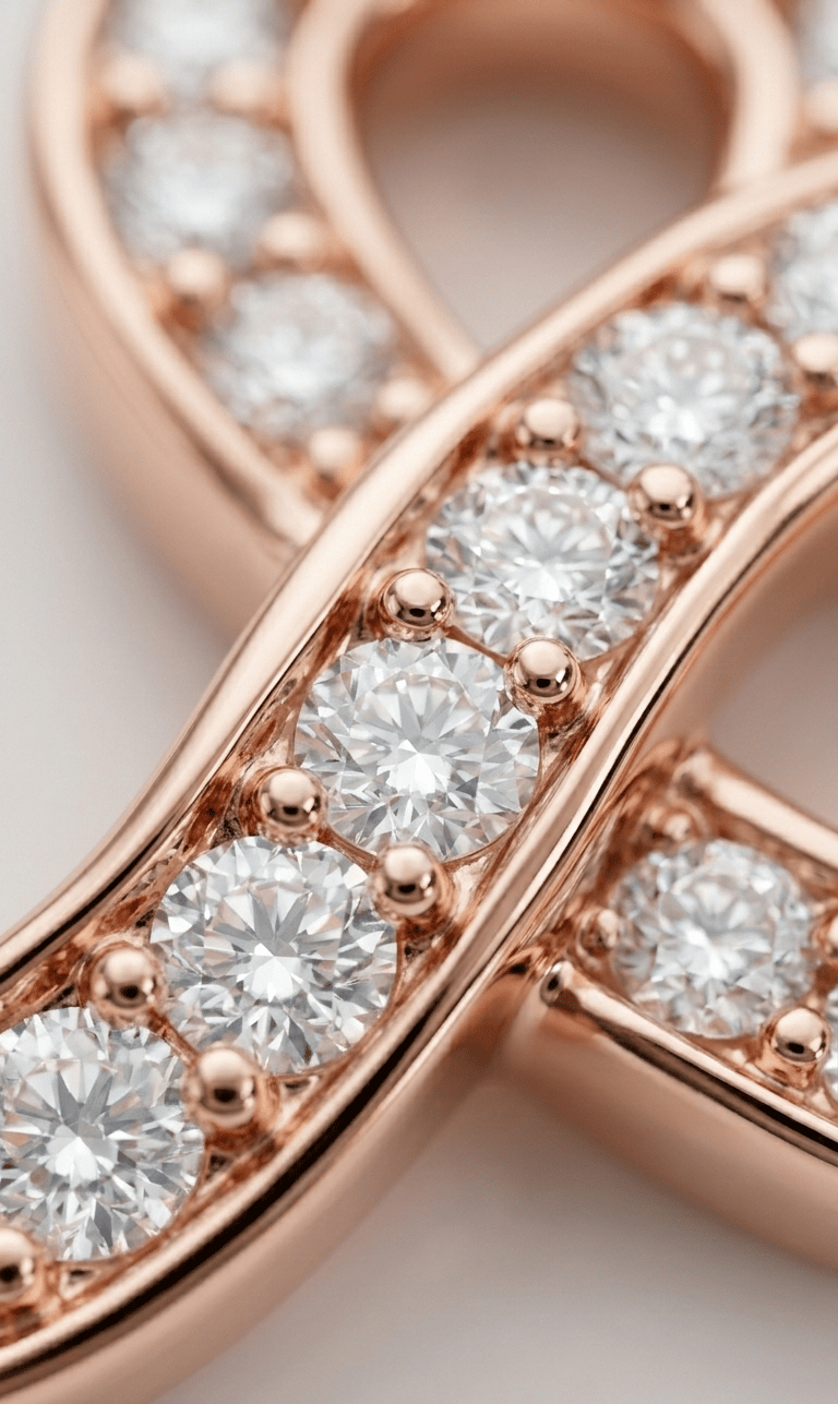 Sparkle Infinity Rose Gold Jewellery Set With 925 Sterling Silver - Image 4
