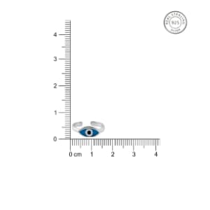 925 Sterling Silver Evil Eye Toe Ring For Women (in Pairs) - Image 5
