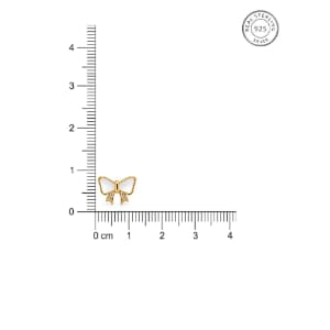 925 Sterling Silver With 22k Gold Plated Mother Of Pearl Bow Radiance Studs - Image 5
