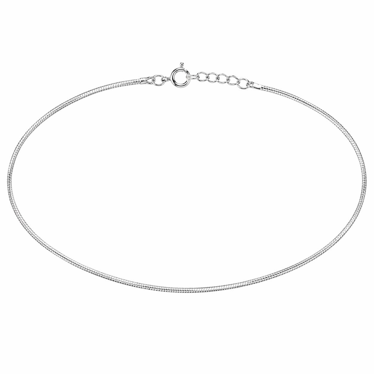 925 Sterling Silver Snake Chain Anklet For Women